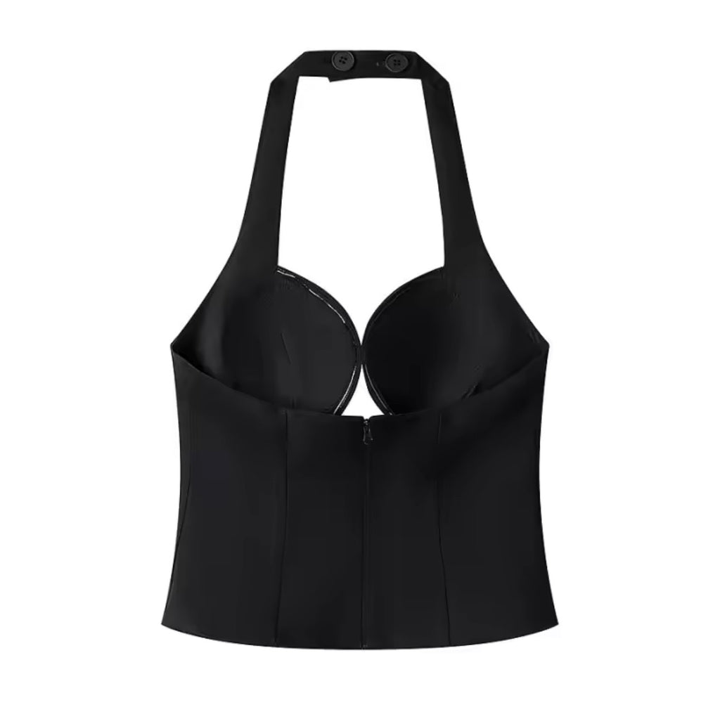 Flo Sculpt Top - Black