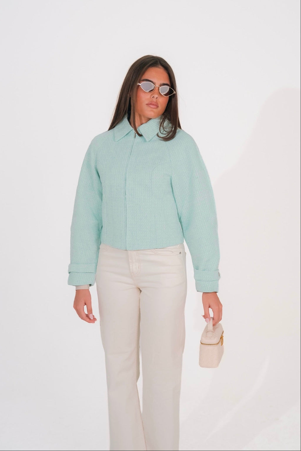 Eden Mint Tweed Blazer
