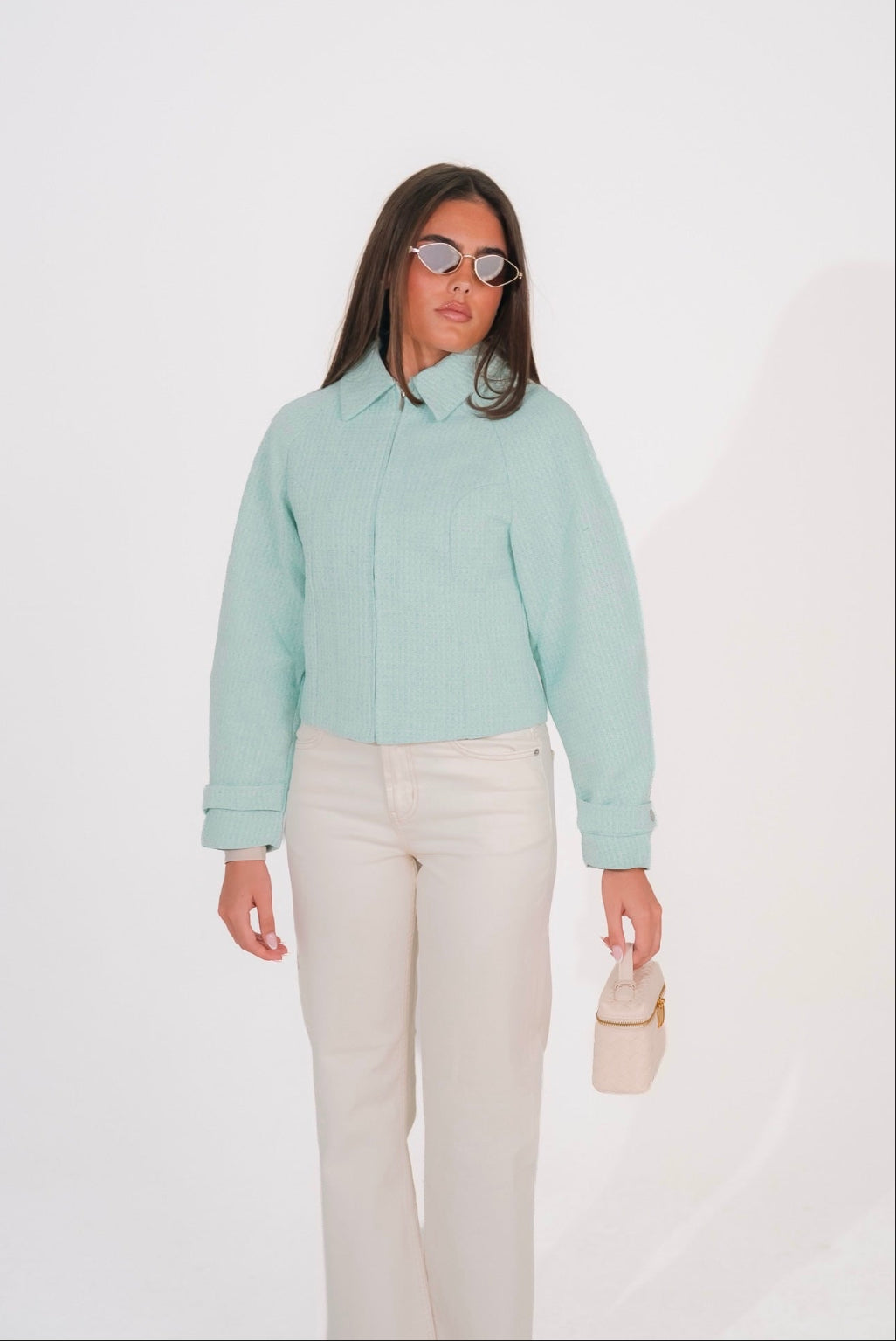 Eden Mint Tweed Blazer
